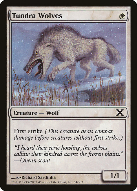 Tundra Wolves\n10th Edition\nSingle\nMagic The Gathering
