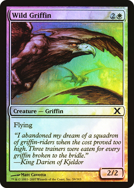 Wild Griffin\n10th Edition\nSingle\nMagic The Gathering