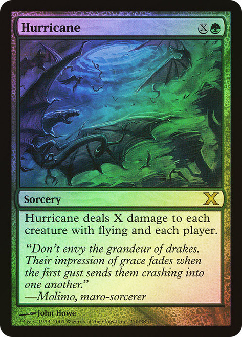 Hurricane\n10th Edition\nSingle\nMagic The Gathering