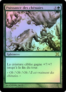 Might Of Oaks
10th Edition (Foil) - French
Single
Magic The Gathering