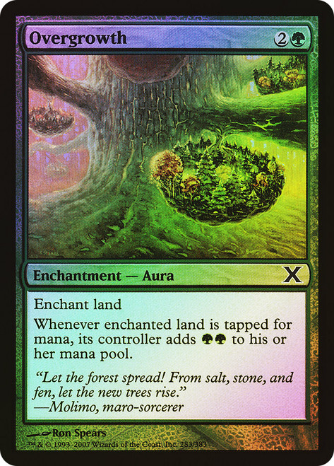 Overgrowth\n10th Edition\nSingle\nMagic The Gathering