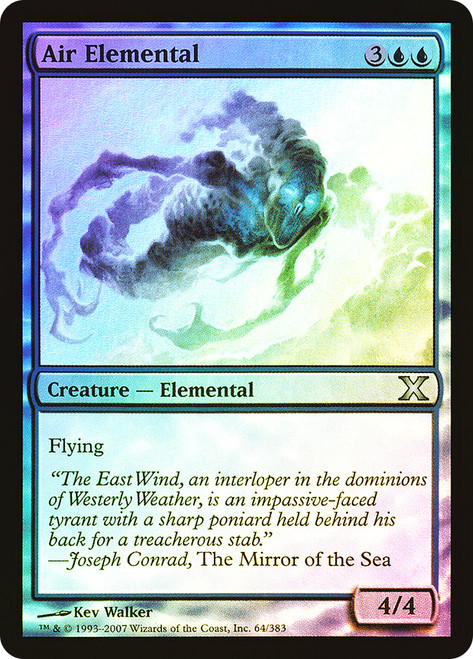 Air Elemental\n10th Edition\nSingle\nMagic The Gathering