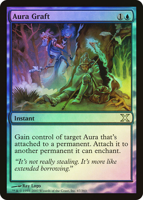 Aura Graft\n10th Edition\nSingle\nMagic The Gathering