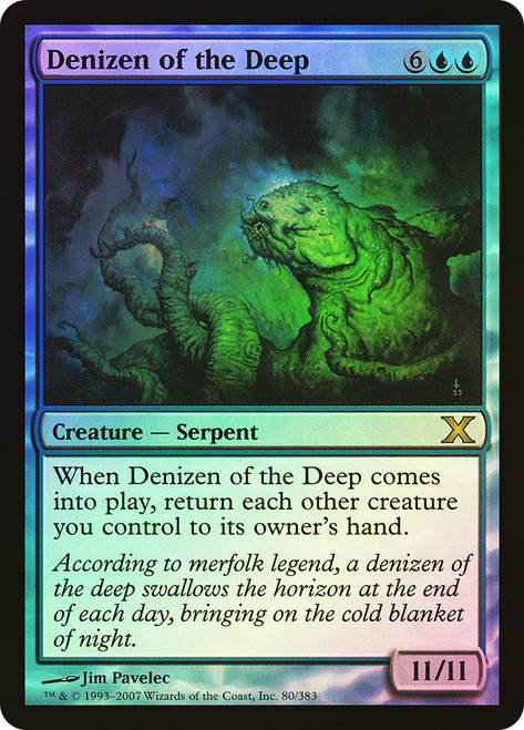 Denizen of the Deep\n10th Edition\nSingle\nMagic The Gathering