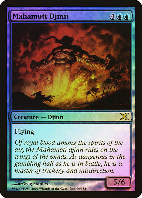 Mahamoti Djinn\n10th Edition\nSingle\nMagic The Gathering