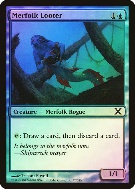 Merfolk Looter\n10th Edition\nSingle\nMagic The Gathering