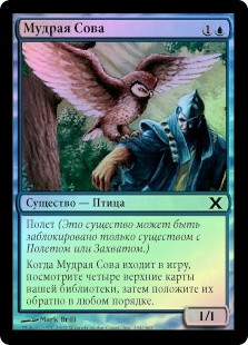 Sage Owl
10th Edition (Foil) - Russian
Single
Magic The Gathering
