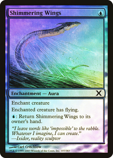 Shimmering Wings\n10th Edition\nSingle\nMagic The Gathering