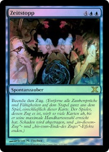 Time Stop
10th Edition (Foil) - German
Single
Magic The Gathering