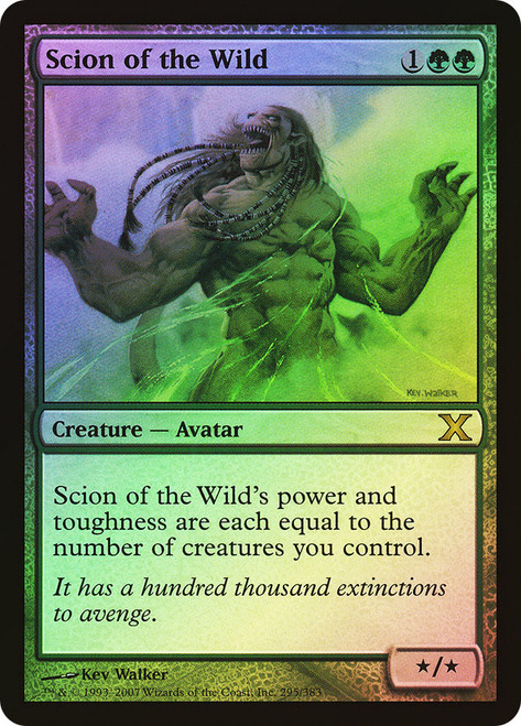 Scion of the Wild\n10th Edition\nSingle\nMagic The Gathering