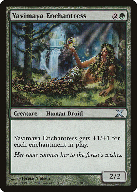 Yavimaya Enchantress\n10th Edition\nSingle\nMagic The Gathering