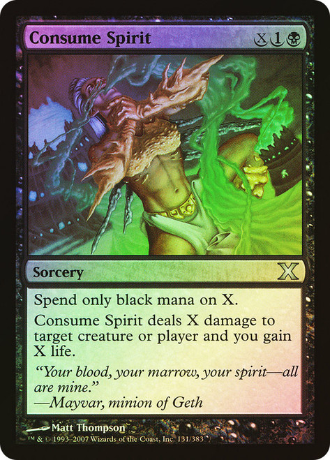 Consume Spirit\n10th Edition\nSingle\nMagic The Gathering