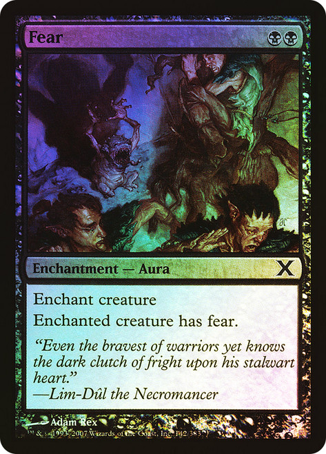 Fear\n10th Edition\nSingle\nMagic The Gathering