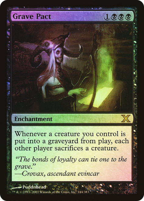 MtG　Grave Pact　英語　コンフェッティFoil Grave Pact (Borderless) (Confetti Foil) | Enchanting Tales
