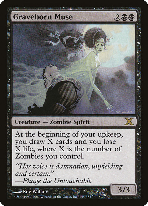 Graveborn Muse\n10th Edition\nSingle\nMagic The Gathering