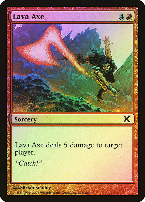 Lava Axe\n10th Edition\nSingle\nMagic The Gathering