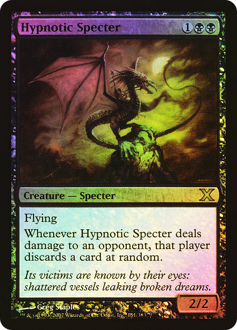 Hypnotic Specter\n10th Edition\nSingle\nMagic The Gathering