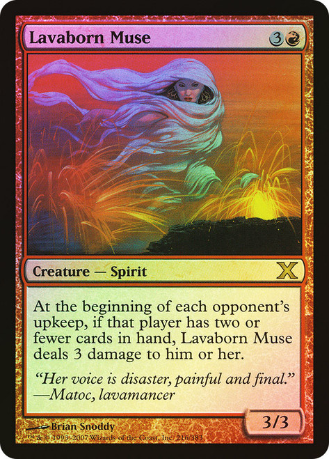 Lavaborn Muse\n10th Edition\nSingle\nMagic The Gathering