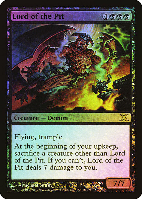 Lord of the Pit\n10th Edition\nSingle\nMagic The Gathering