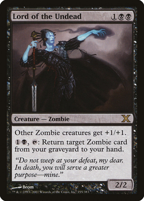 Lord of the Undead\n10th Edition\nSingle\nMagic The Gathering