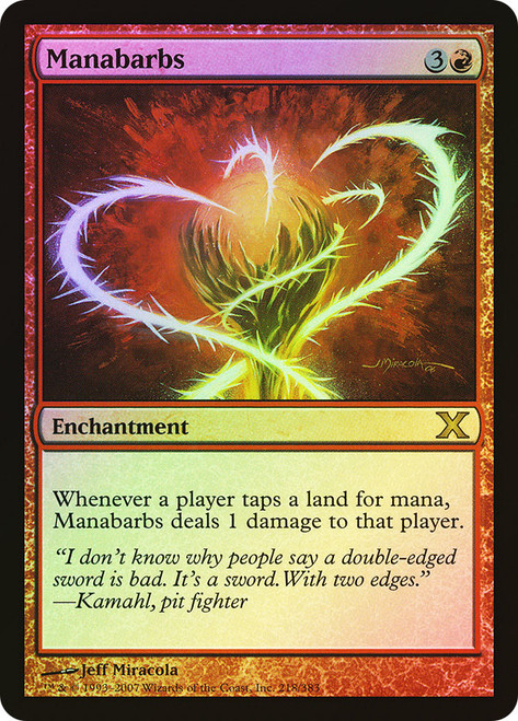 Manabarbs\n10th Edition\nSingle\nMagic The Gathering