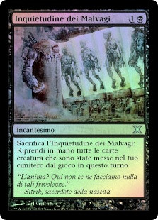No Rest for the Wicked
10th Edition (Foil) - Italian
Single
Magic The Gathering
