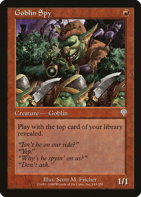 Goblin Spy\nInvasion\nSingle\nMagic The Gathering