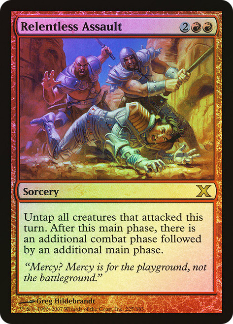 Relentless Assault\n10th Edition\nSingle\nMagic The Gathering