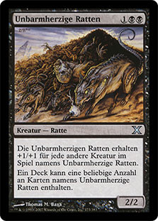 Relentless Rats
10th Edition - German
Single
Magic The Gathering