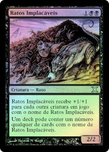 Relentless Rats
10th Edition (Foil) - Portuguese
Single
Magic The Gathering