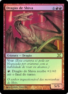 Shivan Dragon
10th Edition (Foil) - Portuguese
Single
Magic The Gathering