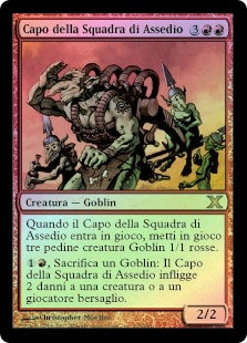 Siege-Gang Commander
10th Edition (Foil) - Italian
Single
Magic The Gathering