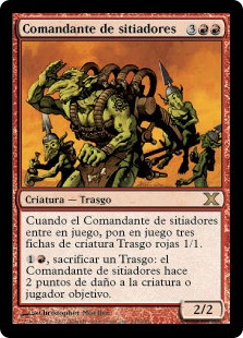 Siege-Gang Commander
10th Edition - Spanish
Single
Magic The Gathering