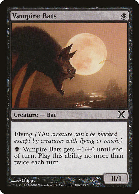 Vampire Bats\n10th Edition\nSingle\nMagic The Gathering
