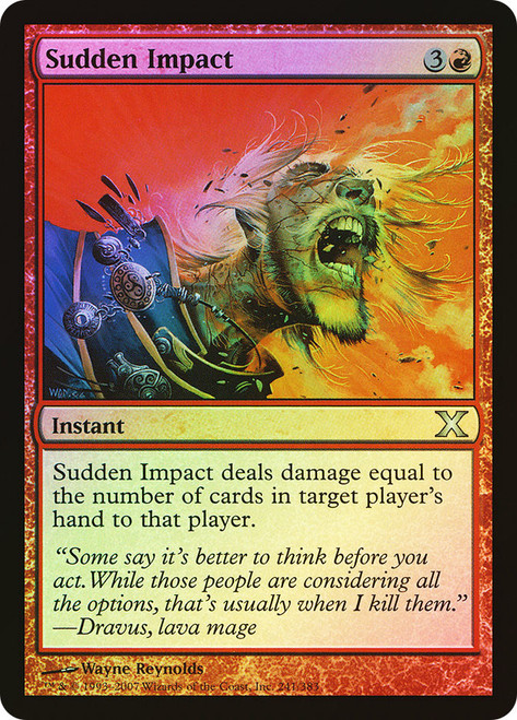Sudden Impact\n10th Edition\nSingle\nMagic The Gathering