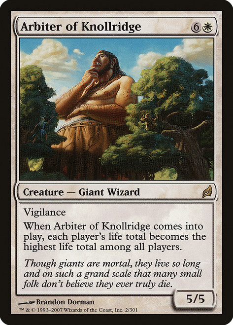 Arbiter of Knollridge\nLorwyn\nSingle\nMagic The Gathering