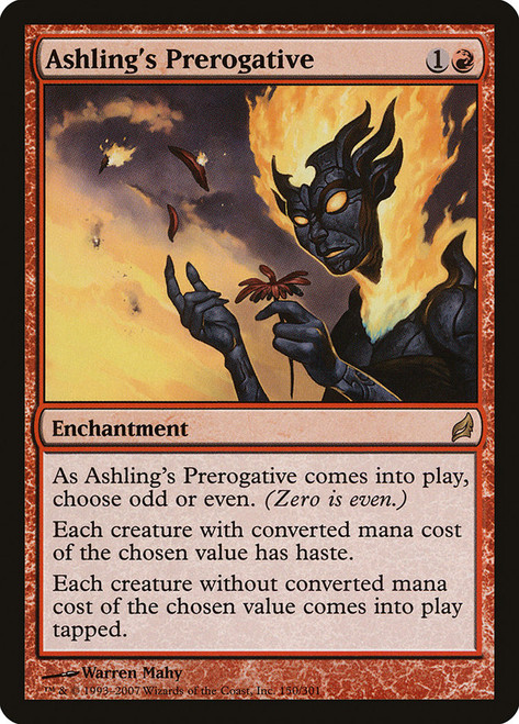 Ashling's Prerogative\nLorwyn\nSingle\nMagic The Gathering
