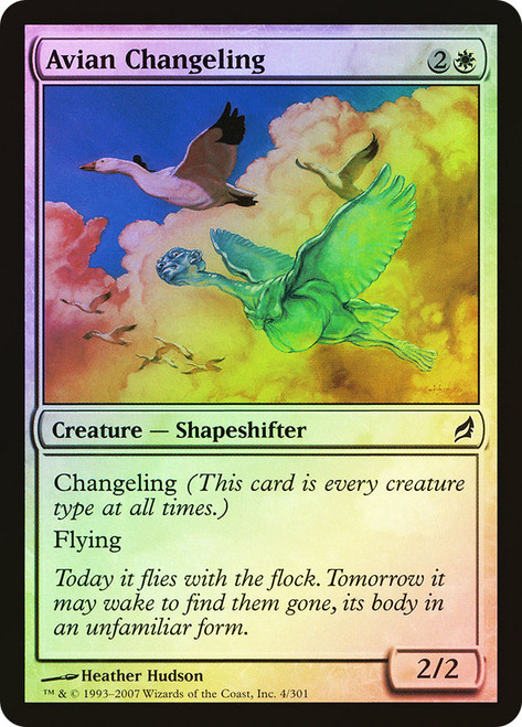 Avian Changeling\nLorwyn\nSingle\nMagic The Gathering