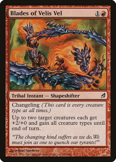 Blades of Velis Vel\nLorwyn\nSingle\nMagic The Gathering