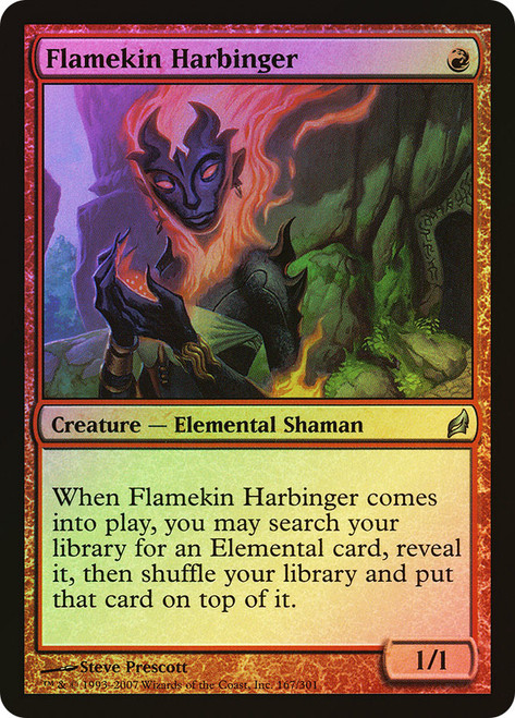 Flamekin Harbinger\nLorwyn\nSingle\nMagic The Gathering