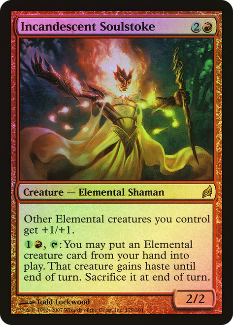 Incandescent Soulstoke\nLorwyn\nSingle\nMagic The Gathering