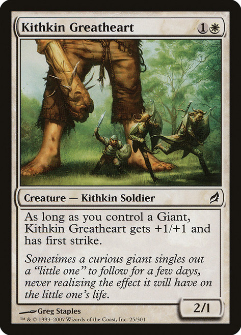 Kithkin Greatheart\nLorwyn\nSingle\nMagic The Gathering