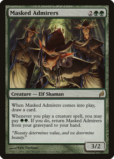 Masked Admirers\nLorwyn\nSingle\nMagic The Gathering