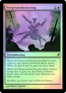 Oblivion Ring
Lorwyn (Foil) - German
Single
Magic The Gathering