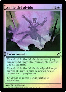 Oblivion Ring
Lorwyn (Foil) - Spanish
Single
Magic The Gathering