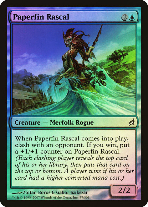 Paperfin Rascal\nLorwyn\nSingle\nMagic The Gathering