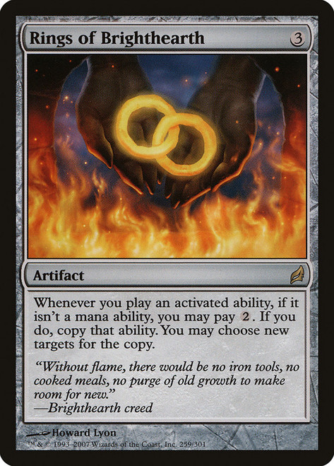 Rings of Brighthearth\nLorwyn\nSingle\nMagic The Gathering