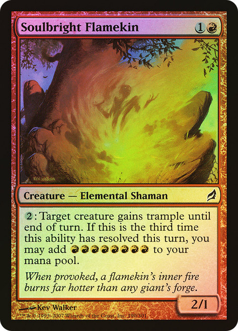 Soulbright Flamekin\nLorwyn\nSingle\nMagic The Gathering