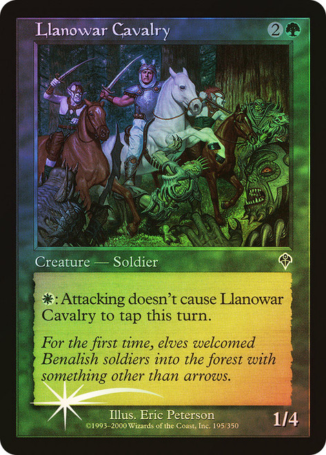 Llanowar Cavalry\nInvasion\nSingle\nMagic The Gathering
