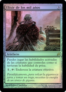 Thousand-Year Elixir
Lorwyn (Foil) - Spanish
Single
Magic The Gathering